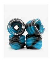 Shark Wheel DNA 73mm 78a Black & Blue Swirl Skateboard Wheels