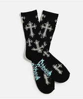 Sheisty Confession Black Crew Socks