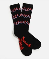 Sheisty Propane Black Crew Socks