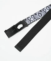 Sheisty Snakeskin Black & White Web Belt