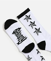Sheisty Stars White Crew Socks