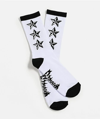 Sheisty Stars White Crew Socks
