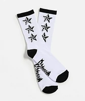 Sheisty Stars White Crew Socks