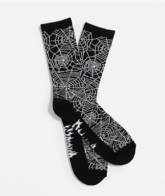 Sheisty Web Black Crew Socks
