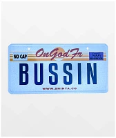 Shinya Bussin White License Plate