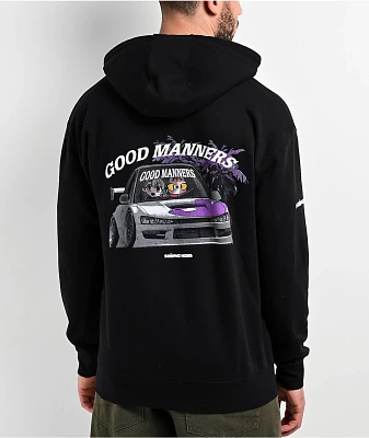 Shinya Good Manners Black Hoodie