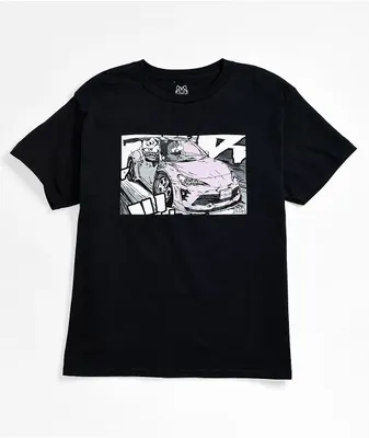 Shinya Kids Drift Black T-Shirt