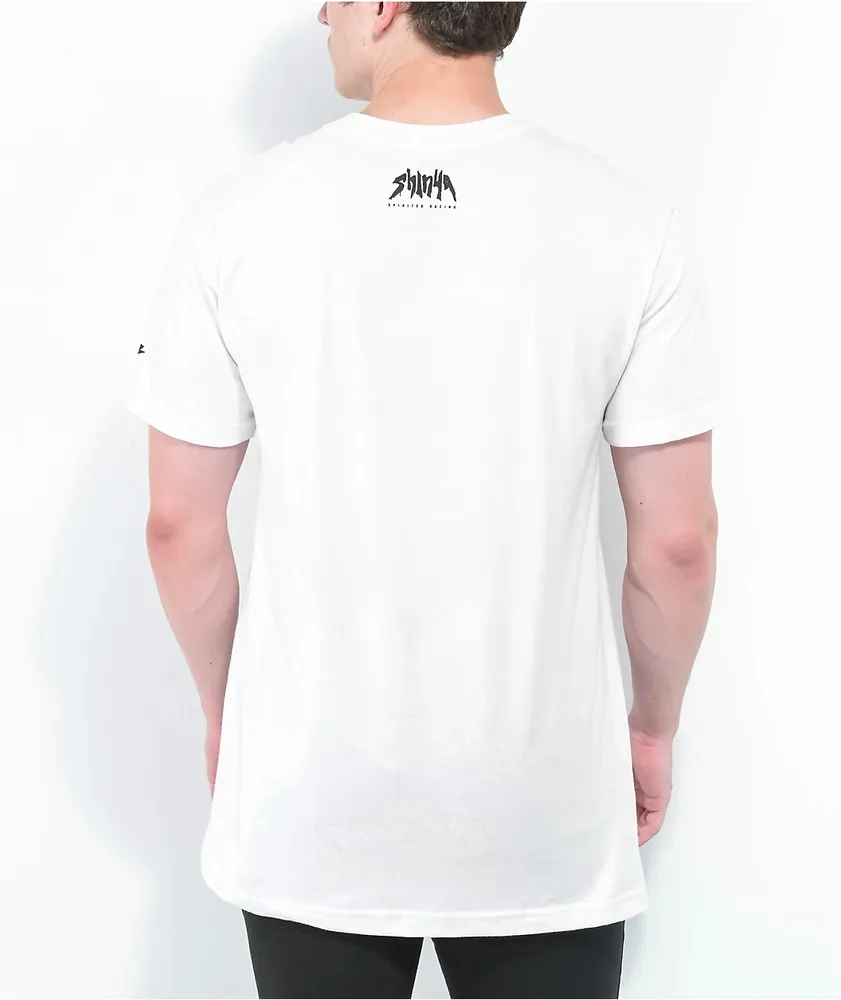 Shinya Race Flag White T-Shirt