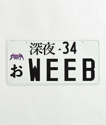 Shinya Weeb License Plate