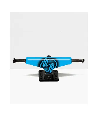 Silver M-Class Raw 8.25" Neon Blue Skateboard Truck