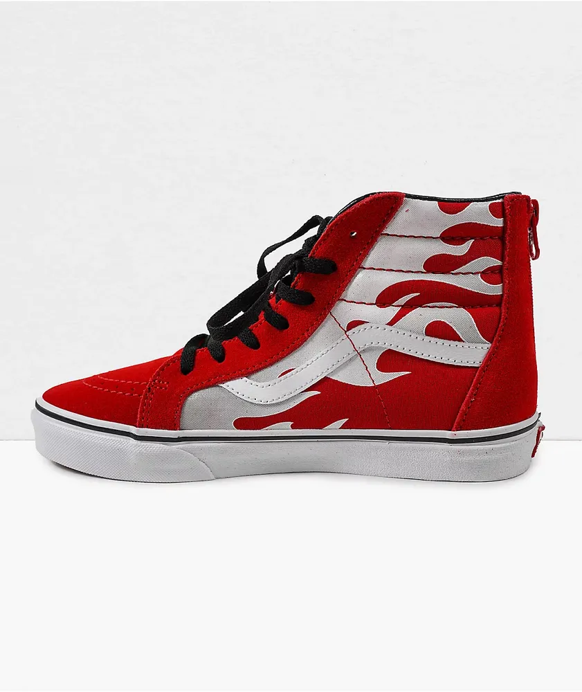 Sk8-Hi Ferocious Flame Zip Skate Shoes