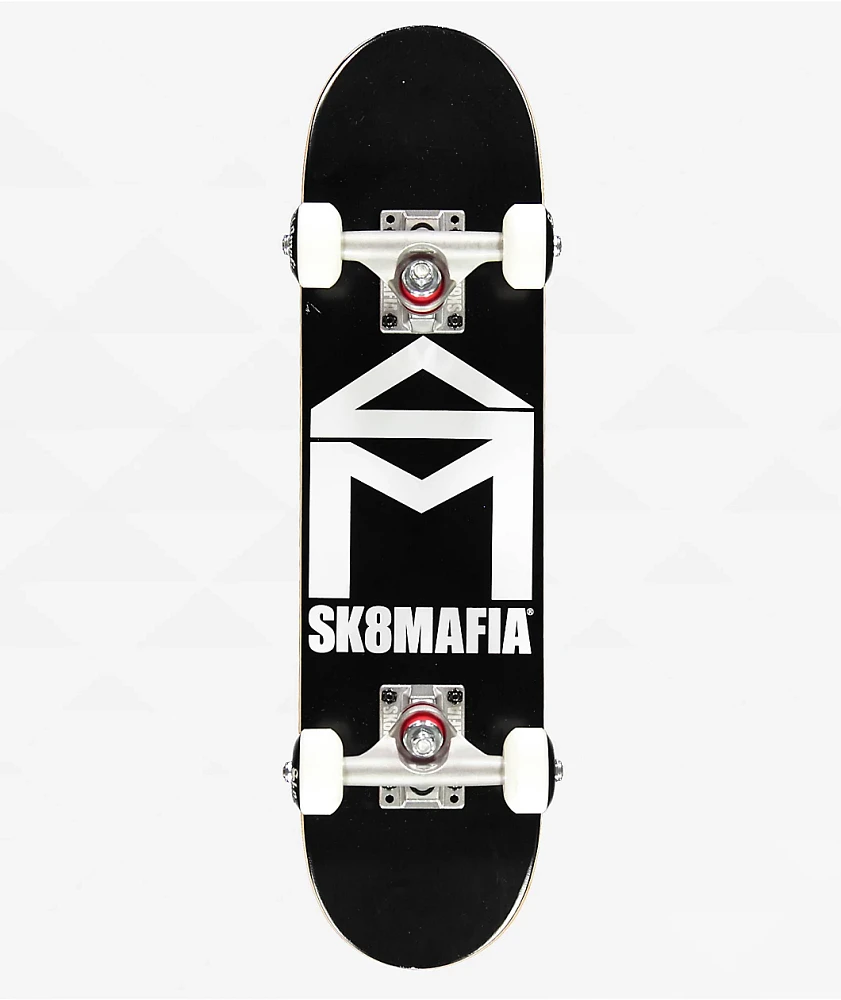 Sk8mafia House Logo Black 6.0" Micro Skateboard Complete