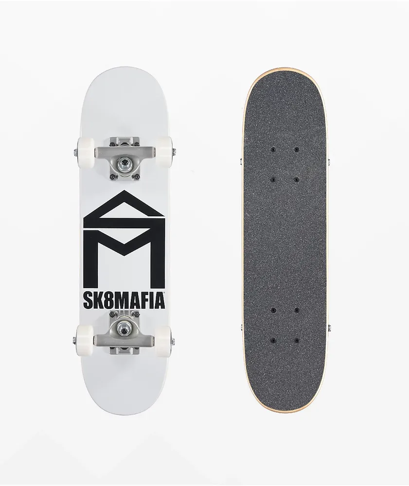 Sk8mafia House Logo White 6.0" Skateboard Complete