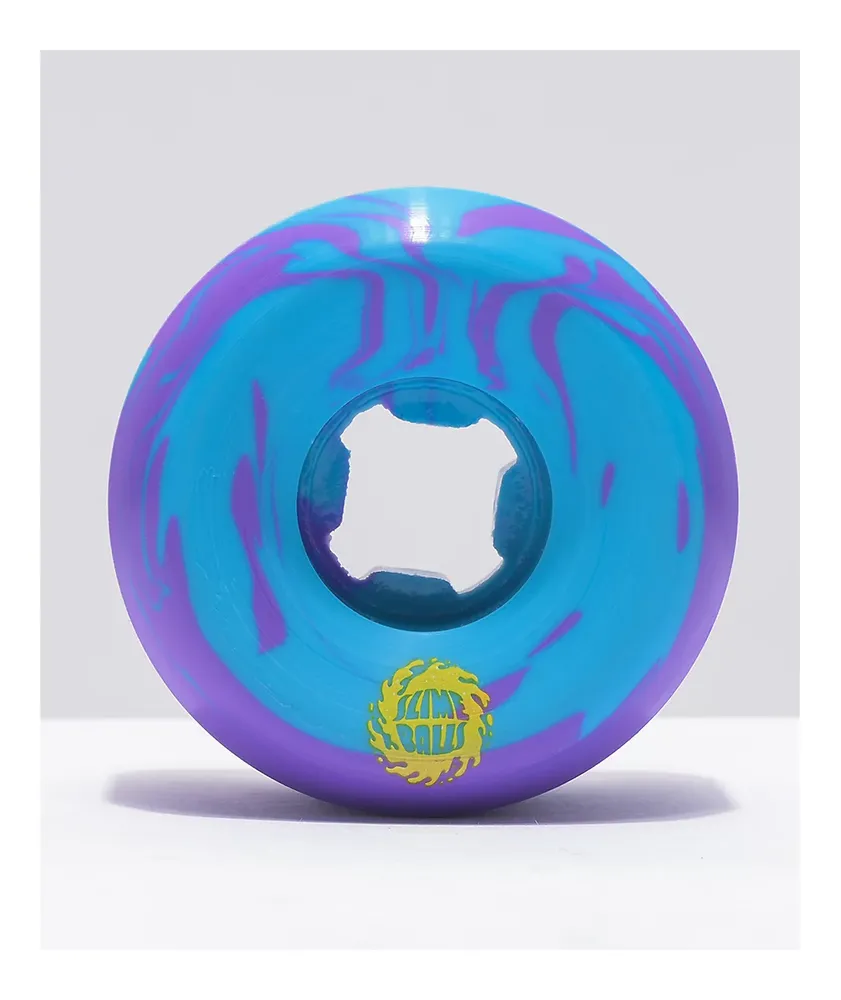 Slime Balls Brains Speed Balls 54mm 99a Blue & Purple Skateboard Wheels