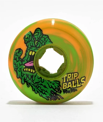 Slime Balls Face Melter Trip Balls 56mm 99a Green Skateboard Wheels