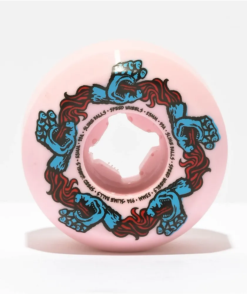 Slime Balls OG 60mm 78a Blue & Pink Cruiser Wheels