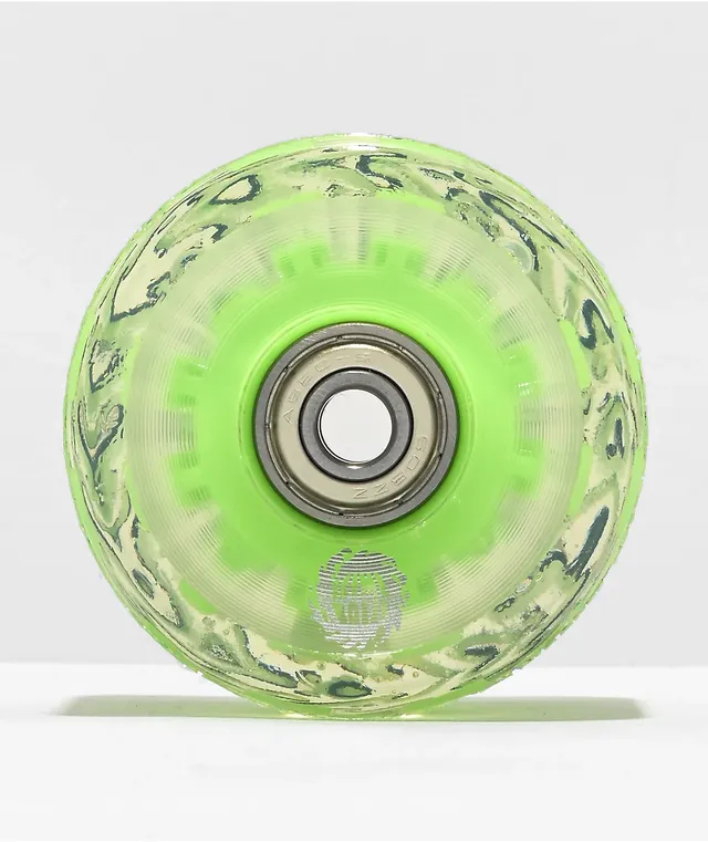 Slime Balls Light Ups 60mm 78a Green Cruiser Wheels