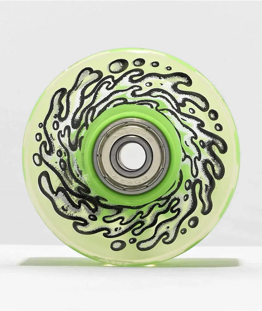 Slime Balls Light Ups 60mm 78a Green Cruiser Wheels