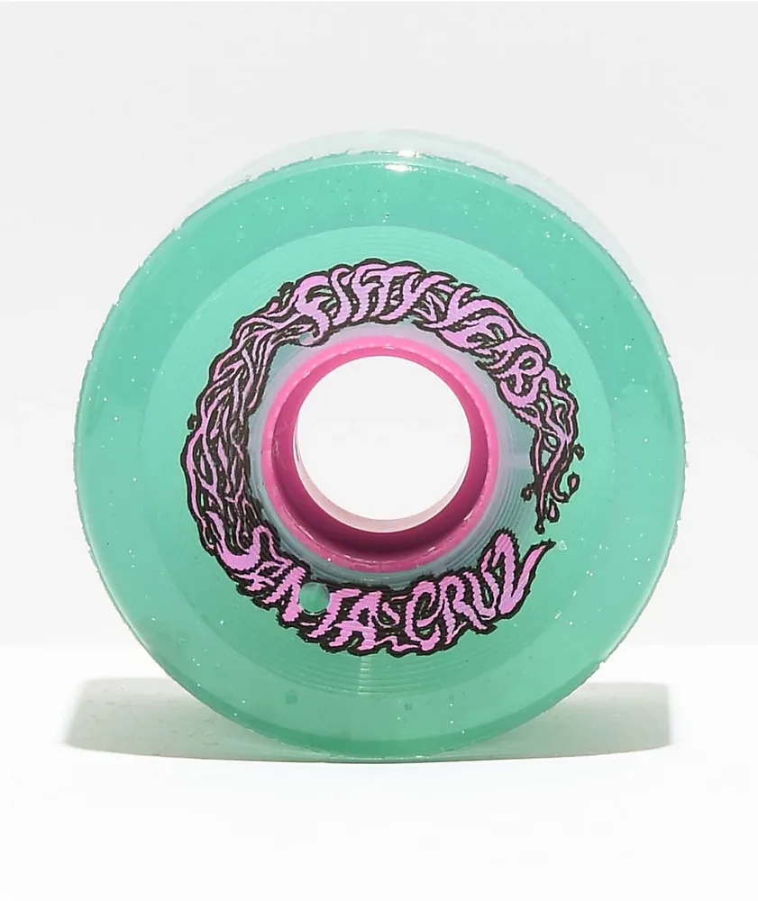 Slime Balls - Light Ups OG Slime Green/Glitter 78A Skateboard Wheels - 60mm