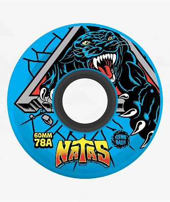 Slime Balls Natas Reissue 60mm 78a Blue Skateboard Wheels