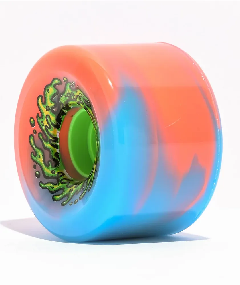 Slime Balls OG Slime 66mm 78a Pink & Blue Longboard Wheels