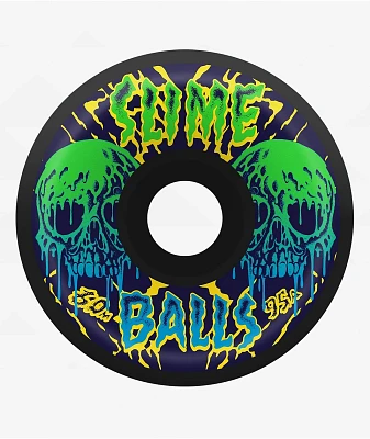 Slime Balls Skull Vomits 60mm 95a Black Skateboard Wheels
