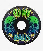 Slime Balls Skull Vomits 60mm 95a Black Skateboard Wheels