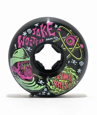 Slime Balls Wooten Fever Dream Vomit Mini 56mm 97a Black Skateboard Wheels