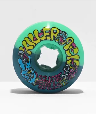 Slime Balls x Killer Acid 50-50 54mm 99a Green Skateboard Wheels