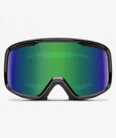 Smith Frontier Black & Green Sol-X Mirror Snowboard Goggles