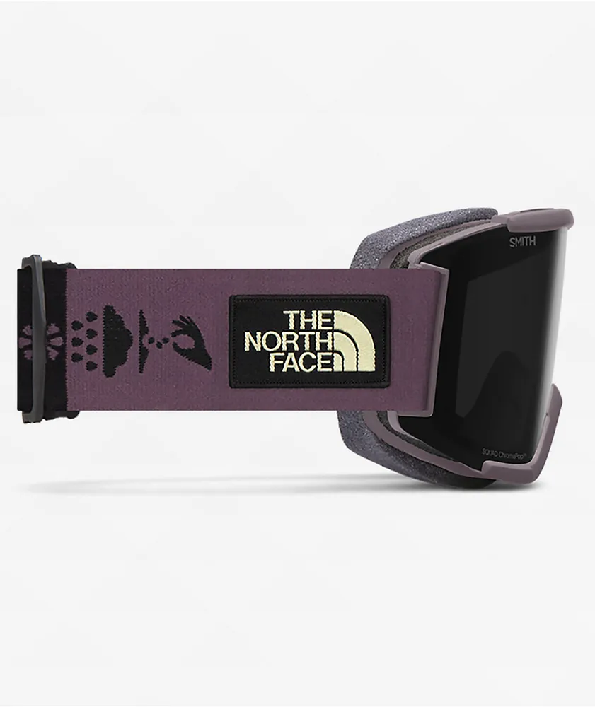 Smith x The North Face Squad Erik Leon Black & Purple Snowboard Goggles