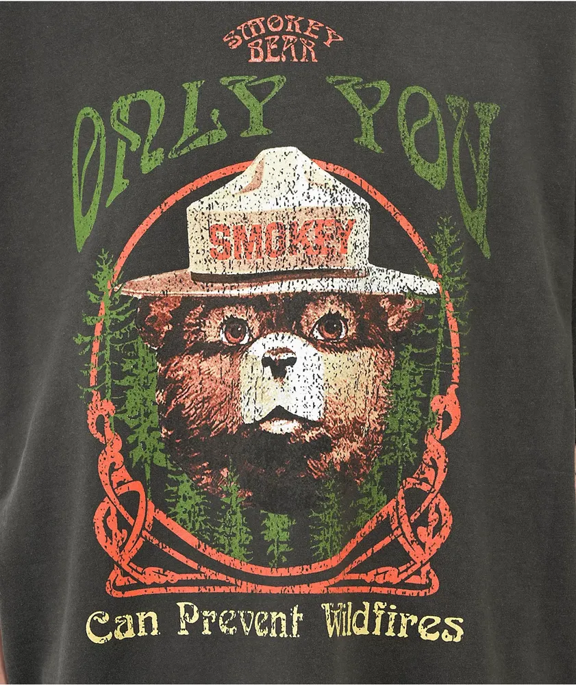 Smokey Bear Only You Grey T-Shirt 