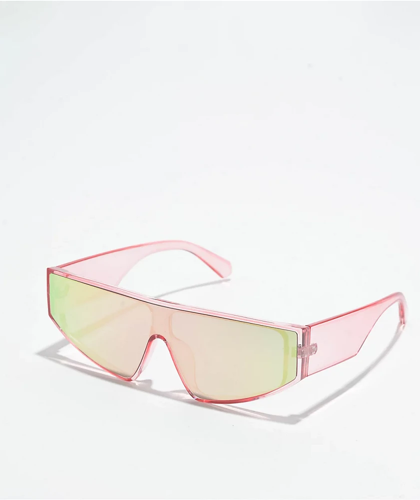 Social Pink Shield Sunglasses