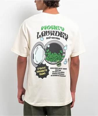 Sorry Mom Money Laundry Natural T-Shirt