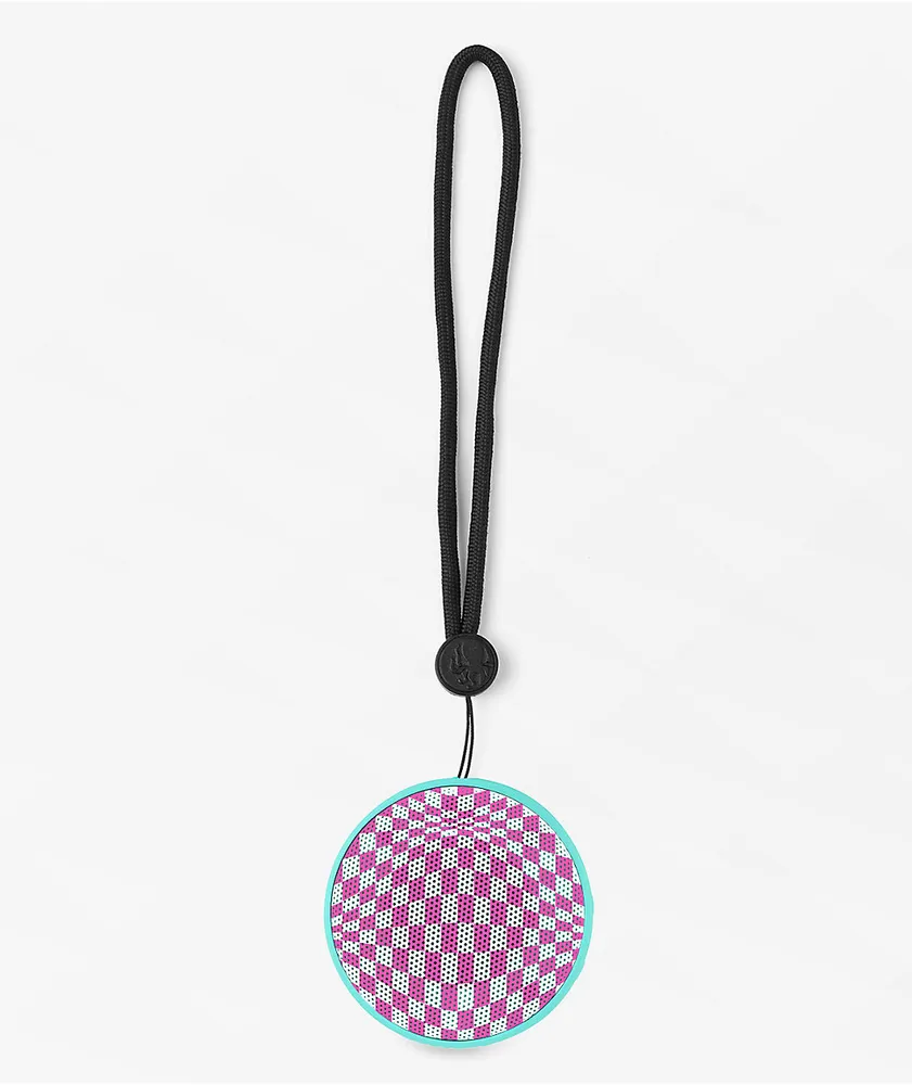 Speaqua Cruiser H2.0 Blue & Pink Warp Checker Wireless Speaker