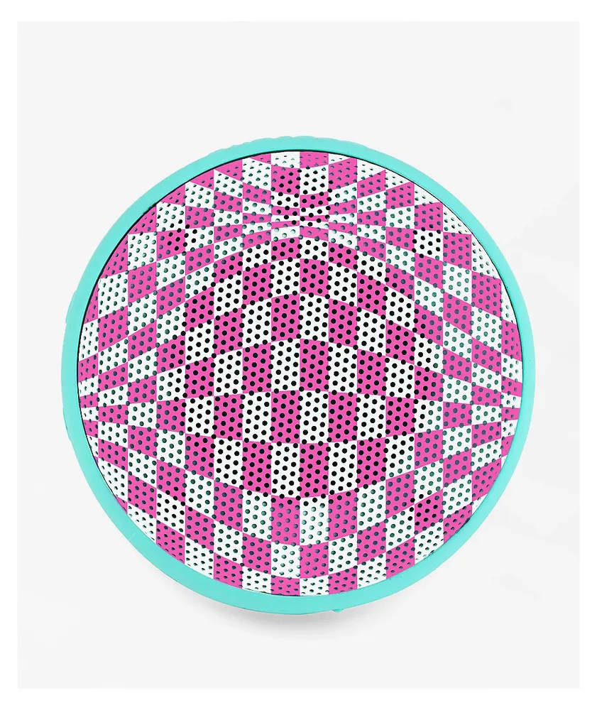 Speaqua Cruiser H2.0 Blue & Pink Warp Checker Wireless Speaker