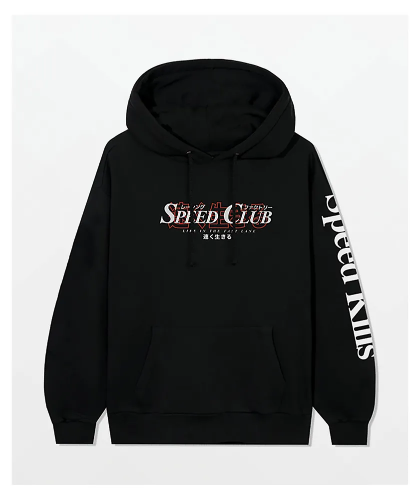 Speed Kills Club Black Hoodie