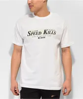 Speed Kills Club White T-Shirt