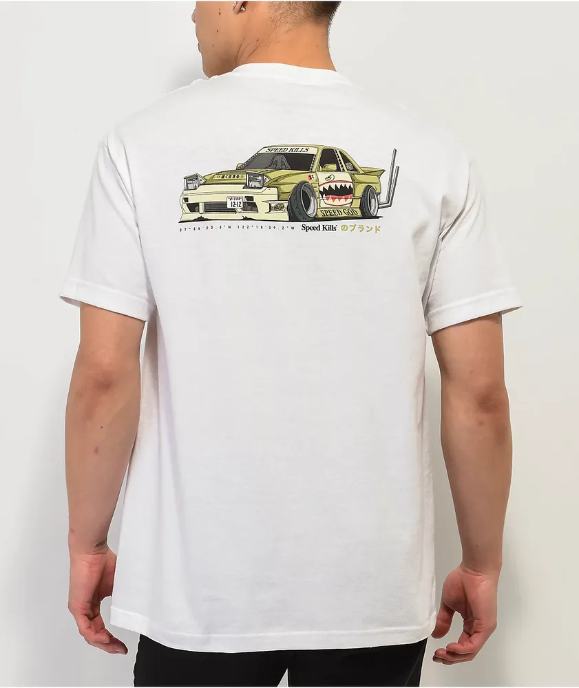 Speed Kills Club White T-Shirt