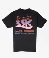 Speed Kills Hi Performance Black T-Shirt