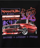 Speed Kills Hi Performance Black T-Shirt