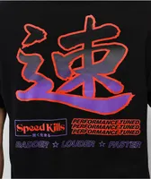 Speed Kills Hi Performance Black T-Shirt
