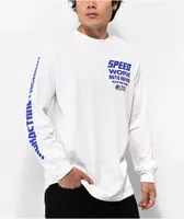 Speed Kills High Octane White Long Sleeve T-Shirt