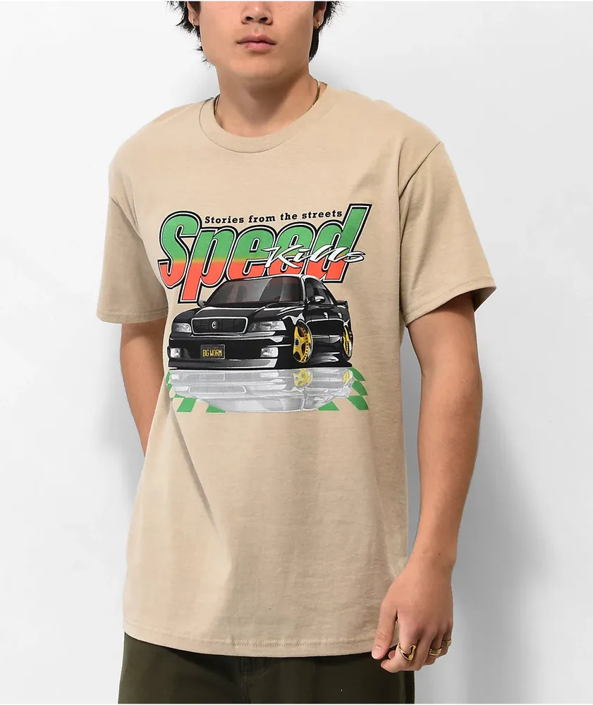 Speed Kills Rally Up Natural T-Shirt