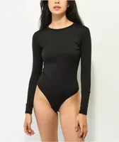 Spicychix Black Long Sleeve Bodysuit