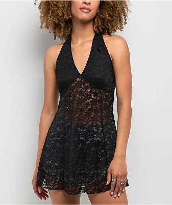 Spicychix Dahlia Black Lace Dress