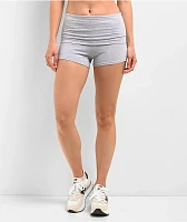 Spicychix Grey Foldover Shorts