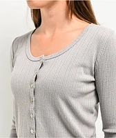 Spicychix Pointelle Grey Sweater