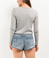 Spicychix Pointelle Grey Sweater