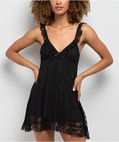 Spicychix Posie Black Lace Dress